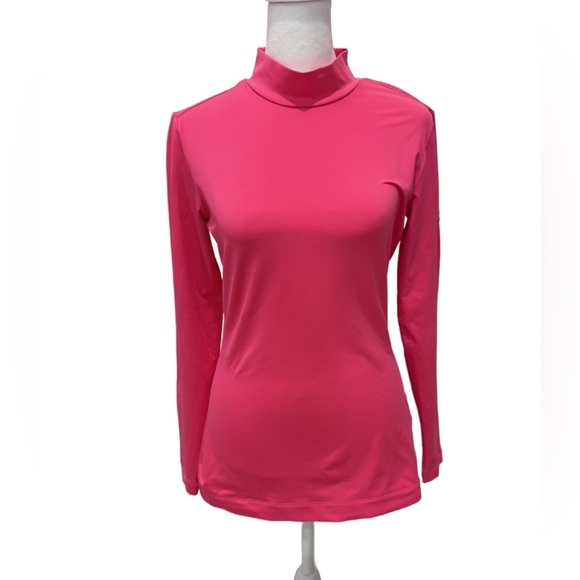 Nike Dri Fit tour performance Women's Bright Pink Long Sleeve top. Womens Small - Picture 1 of 7
